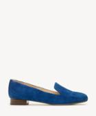 Sole Society Women's Macey Menswear Inspired Flats Cerulean Blue Size 5 Classic Leopard From Sole Society