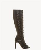 Vince Camuto Vince Camuto Women's Kentra Heeled Boots Black Size 5 Silky Leather Stretch Elastic From Sole Society