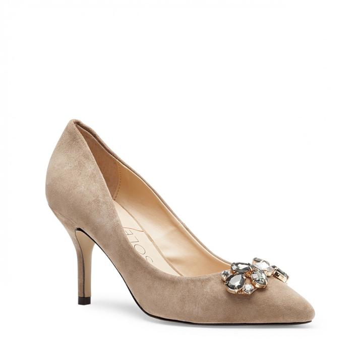 Sole Society Sole Society Eri Jeweled Pointed Toe Pump - Taupe