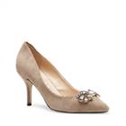 Sole Society Sole Society Eri Jeweled Pointed Toe Pump - Taupe