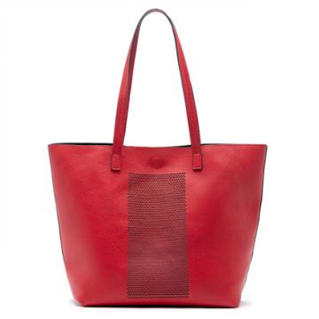 Sole Society Sole Society Hathaway Lasercut Panel Tote - Red-one Size