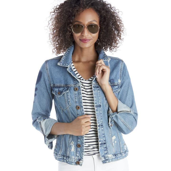 Scotch & Soda Scotch & Soda Vintage Patch Denim Jacket - Vintage Patch