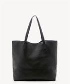 Sole Society Sole Society Dawson Oversized Shopper Bag Black Faux Leather