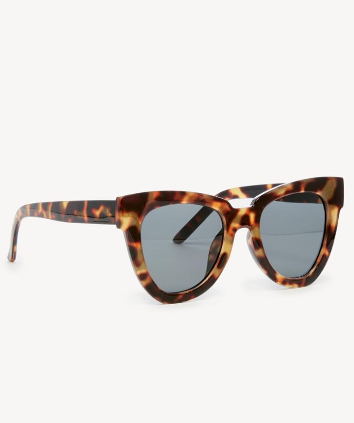 Sole Society Sole Society Phip Oversize Cat Eye Sunglasses Tortoise One Size Os Plastic