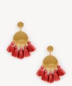 Sole Society Sole Society Tango Statement Tassel Earrings Mauve One Size Os