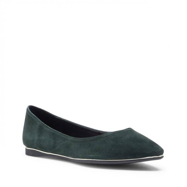Sole Society Sole Society Faye Pointed Toe Flat - Dark Green-6