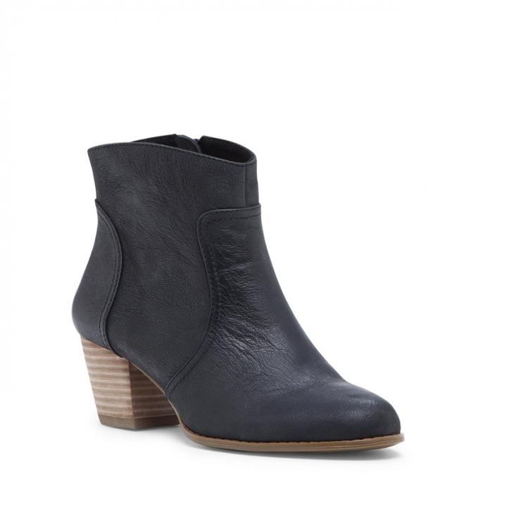 Sole Society Sole Society Romy Western Bootie - Black-6.5