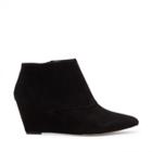 Sole Society Sole Society Galaossi Pointed Toe Wedge Bootie - Black-6.5