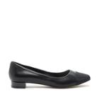 Sole Society Sole Society Brea Toe Cap Flat - Black