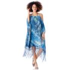 Sole Society Sole Society Tie Dye Print Cover-up