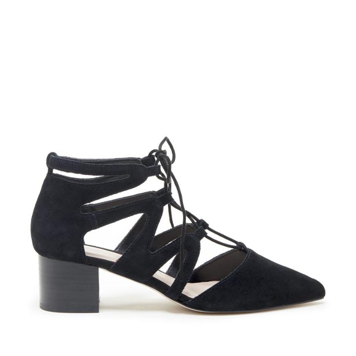 Sole Society Sole Society Kitt Lace Up Pump - Black