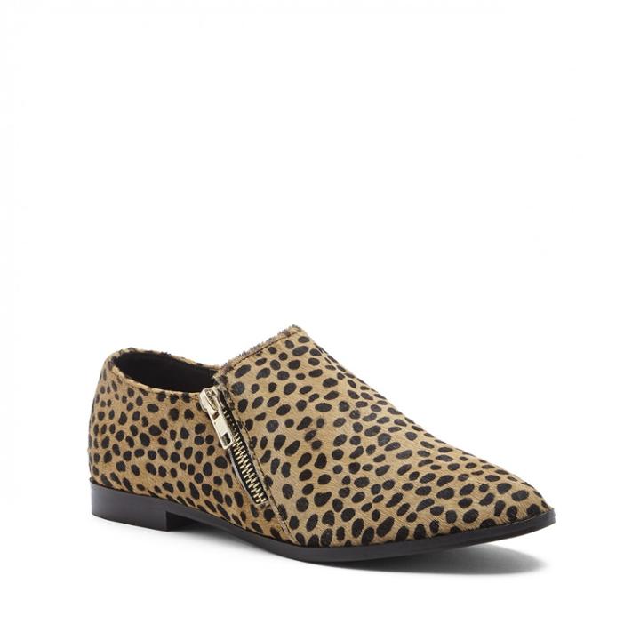 Sole Society Sole Society Birch Double Zipper Loafer - Cheetah Dot-5