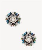 Sole Society Sole Society Star Burst Crystal Stud Earrings Multi One Size Os