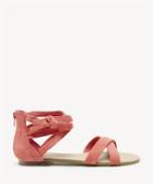 Sole Society Sole Society Sana Strappy Flats Sandals Paprika Size 6 Suede