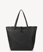 Sole Society Sole Society Clarice Tote Vegan Woven Tote - Black-one Size