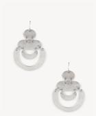 Sole Society Sole Society Geo Linear Statement Earrings Silver One Size Os