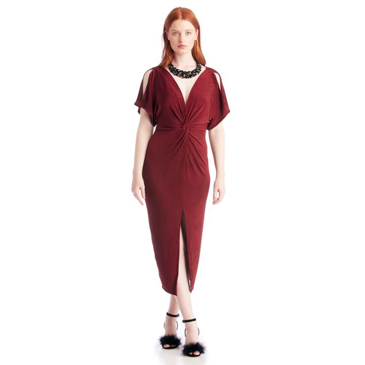 Astr Astr Kiera Dress - Wine