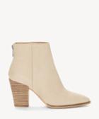 Lucky Brand Lucky Brand Women's Adalan Block Heels Bootie Light Natural Size 5 Suede From Sole Society