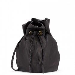 Solesociety Sole Society Montana Braided Leather Bucket Bag - Black-one Size
