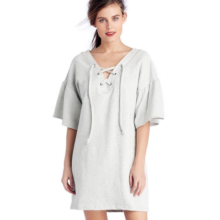 Sanctuary Sanctuary Mariska Sweatshirt Dress - Heather Sterling