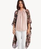 Sole Society Women's Cherry Blossom Duster Black Multi One Size Polyester From Sole Society