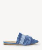 Lucky Brand Lucky Brand Baoss Pointed Toe Flats Lapis Size 5 Leather Rafia From Sole Society