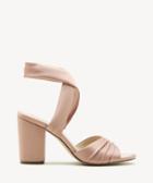 Sole Society Women's Selbie Satin Block Heels Sandals Blush Size 5 From Sole Society