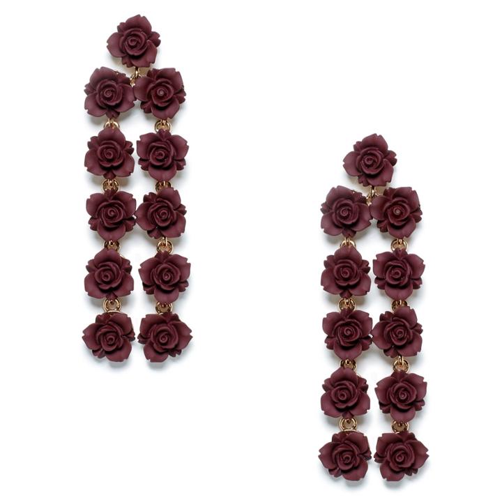 Sole Society Sole Society Senorita Statement Earring - Oxblood