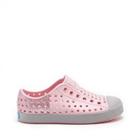 Native Native Jefferson Glitter Child Waterproof Sneaker - Princess Pink Glitter-4b