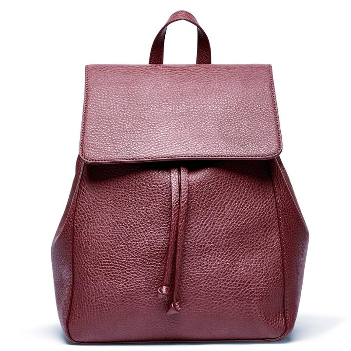 Sole Society Sole Society Iver Vegan Drawstring Backpack - Oxblood