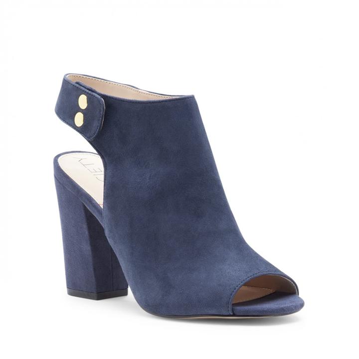 Sole Society Sole Society Easton Peep Toe Block Heel - Navy-5