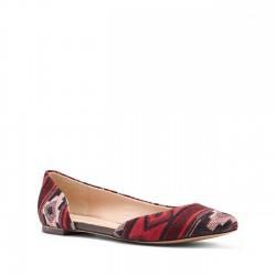 Solesociety Sole Society Anni Dorsay Flat - Red Multi Fudge-5