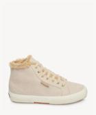 Superga Superga Women's 2795 Syntsherlingw High Top Flats Natural Size 6 Canvas From Sole Society