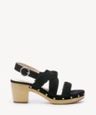 Sole Society Sole Society Mariel Knotted Platform Sandals Black Size 5 Suede