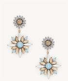 Sole Society Women's Starburst Drop Earrings Crystal Gold/blue One Size From Sole Society