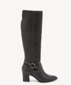 Sole Society Women's Daleena Tall Heeled Boots Iron Size 5 Leather Suede From Sole Society