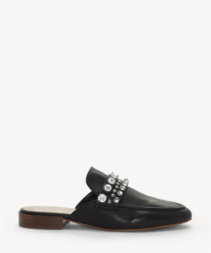 Vince Camuto Vince Camuto Torlissi Flats Mules Black Size 6.5 Leather From Sole Society