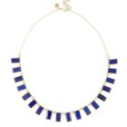 Karen London Karen London 24k Gold Plated Gemstone Necklace - Lapis