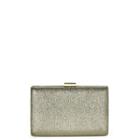 Sole Society Sole Society Eileen Metallic Minaudiere - Champagne-one Size