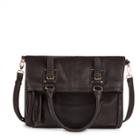 Sole Society Sole Society Charlie Foldover Messenger - Black-one Size