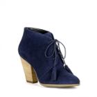 Sole Society Sole Society Tallie Suede Tassel Bootie - New Navy-9.5