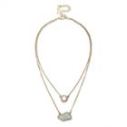 Sole Society Sole Society Geo Stone Layering Necklace - Multi