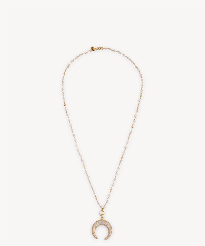 Karen London Karen London 24k Gold Plated Crescent Necklace