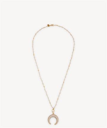 Karen London Karen London 24k Gold Plated Crescent Necklace