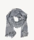 Sole Society Women's Houndstooth Checkered Scarf Grey Acrylic From Sole Society