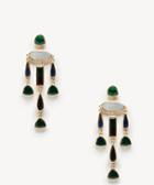 Sole Society Women's Statement Chandelier Earrings Emerald One Size From Sole Society