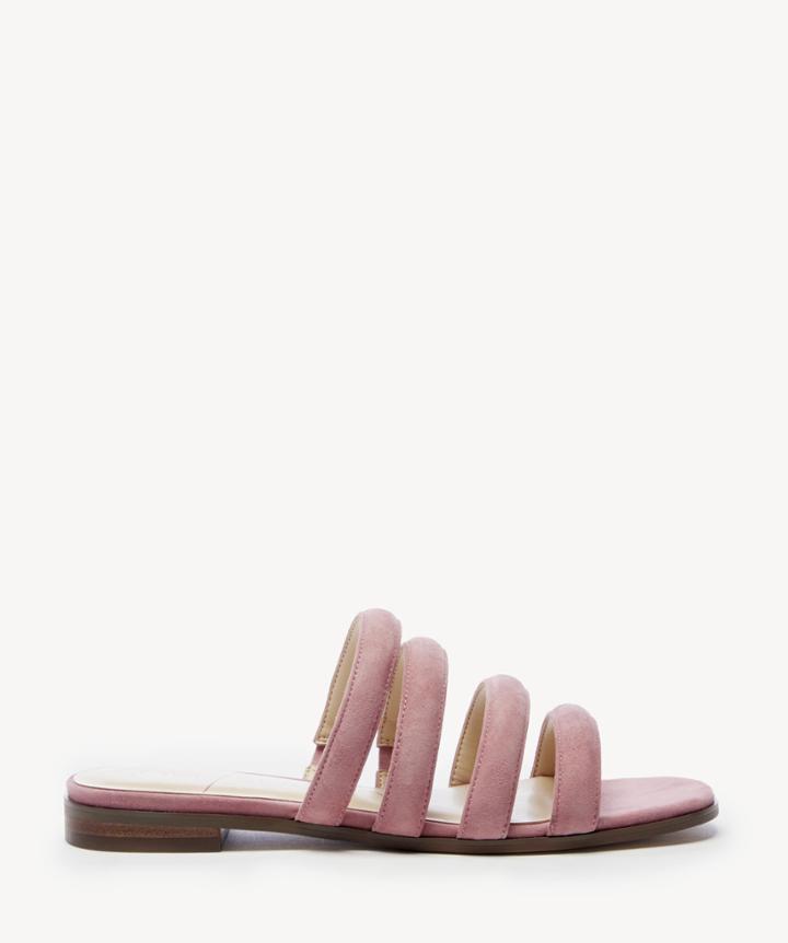 Sole Society Sole Society Saxten Multi Strap Slides Primrose Size 5 Suede