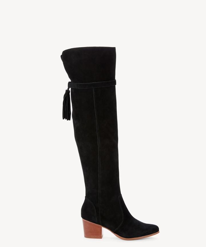 Sole Society Sole Society Erika Otk Tassel Boots Black Size 5 Suede