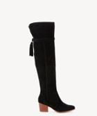 Sole Society Sole Society Erika Otk Tassel Boots Black Size 5 Suede