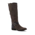 Sole Society Sole Society Franzie Buckled Tall Boot - Ash Black-6.5